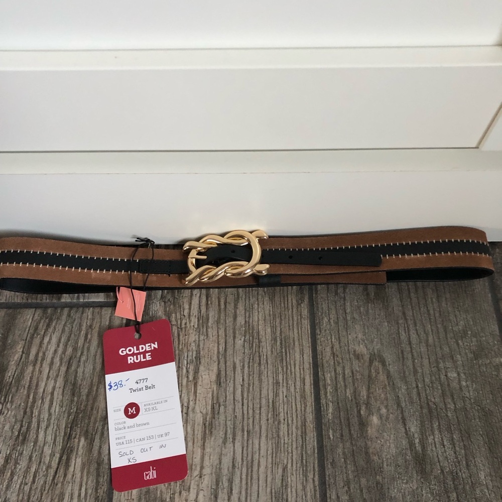 CAbi Brown and Gold Belt